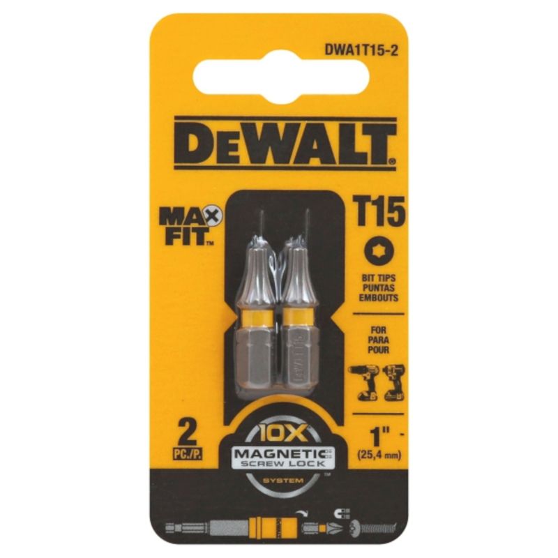 DeWalt Max Fit Torx Insert Bit T15 x 1 in. (2897254)