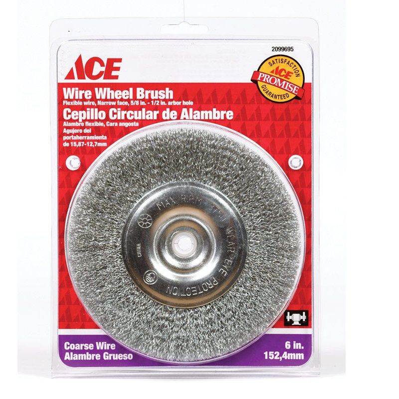 Ace Wire Wheel Brush Coarse 6 in.