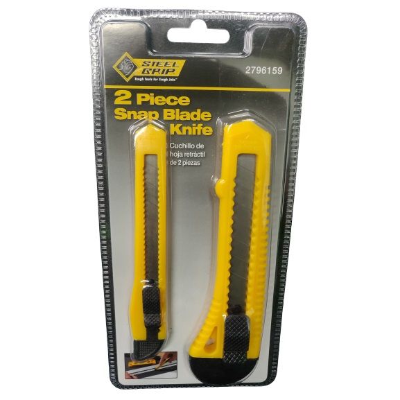 Steel Grip Utility Knife 2pc (2796159)