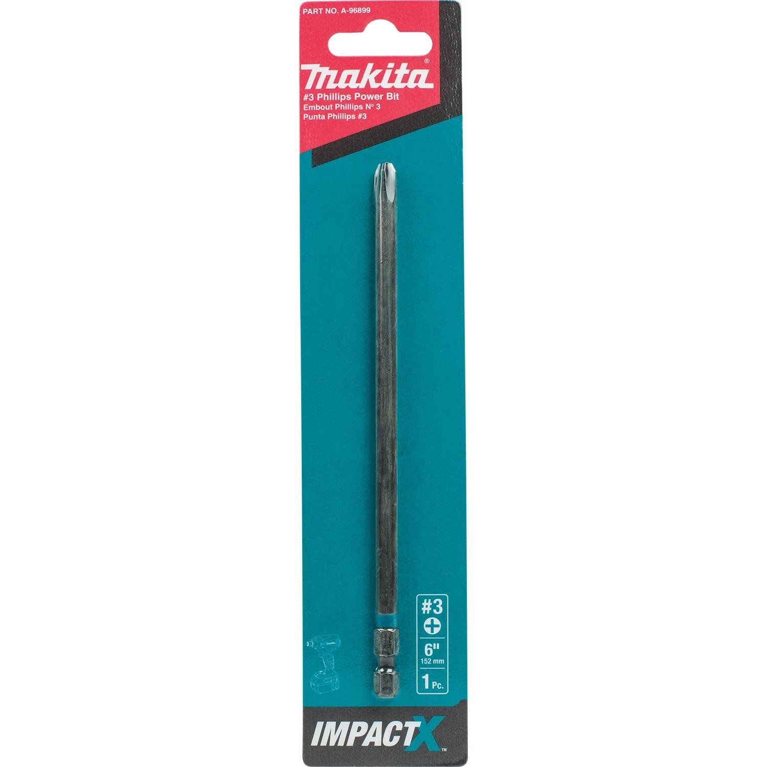 Makita Impactx Phillips #3 6in (A-96899)