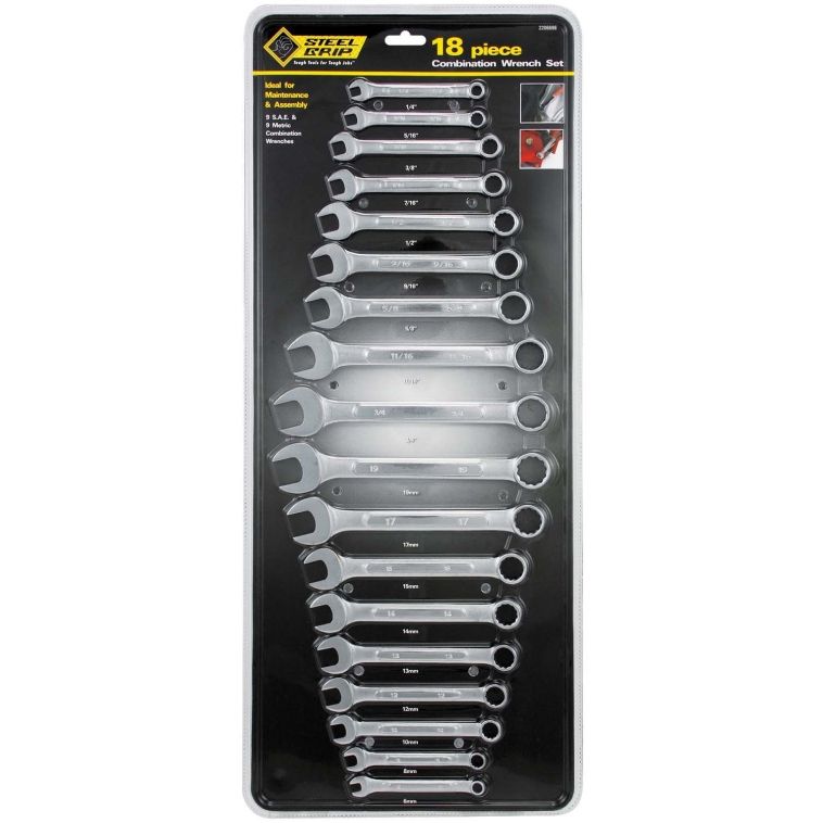 Wrench Set Metric - SAE 18pc (2206696)