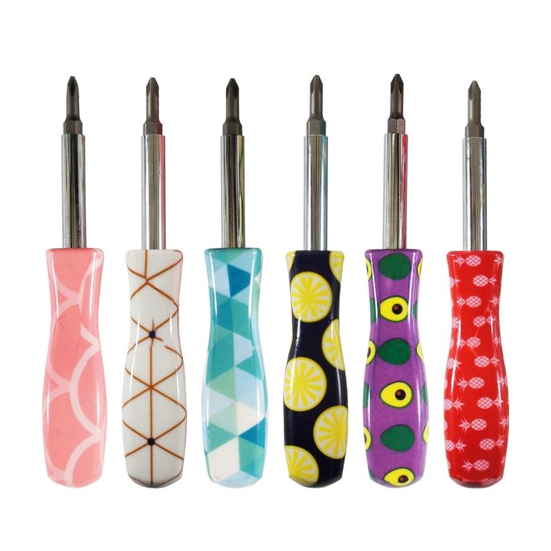 Screwdriver 6-in-1 Floral (each)
