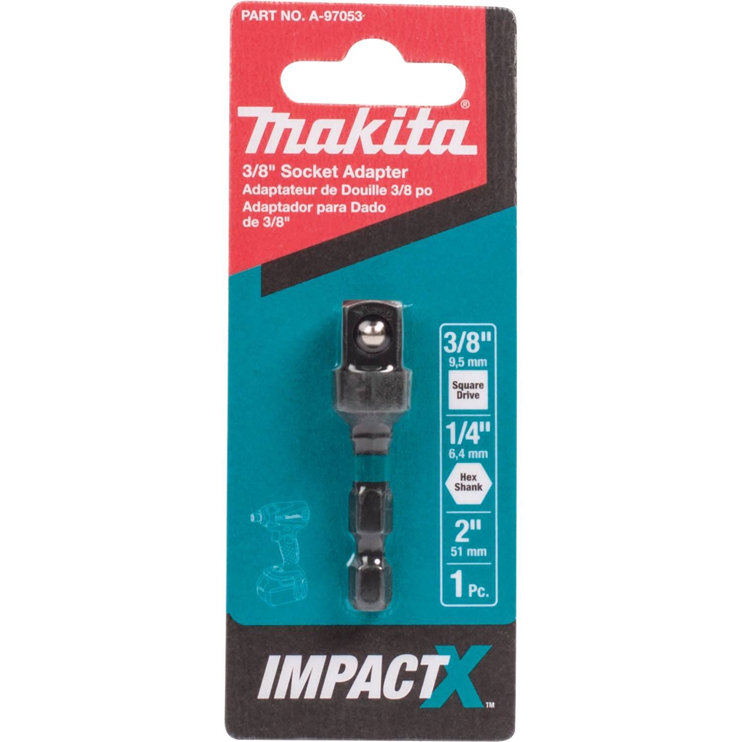 Makita Socket Adapter 3/8 in. (A-97053)