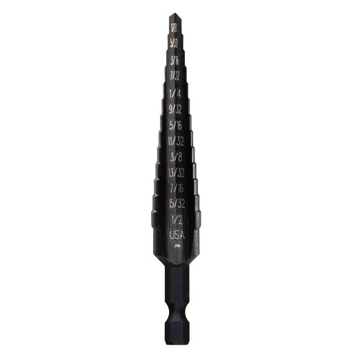Step Drill Bit 1/8in - 1/2in (2005007)