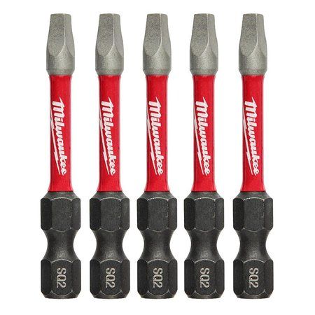 Milwaukee Impact Square Bit #2 x 2in 5 pcs (48-32-4606) (2321214)
