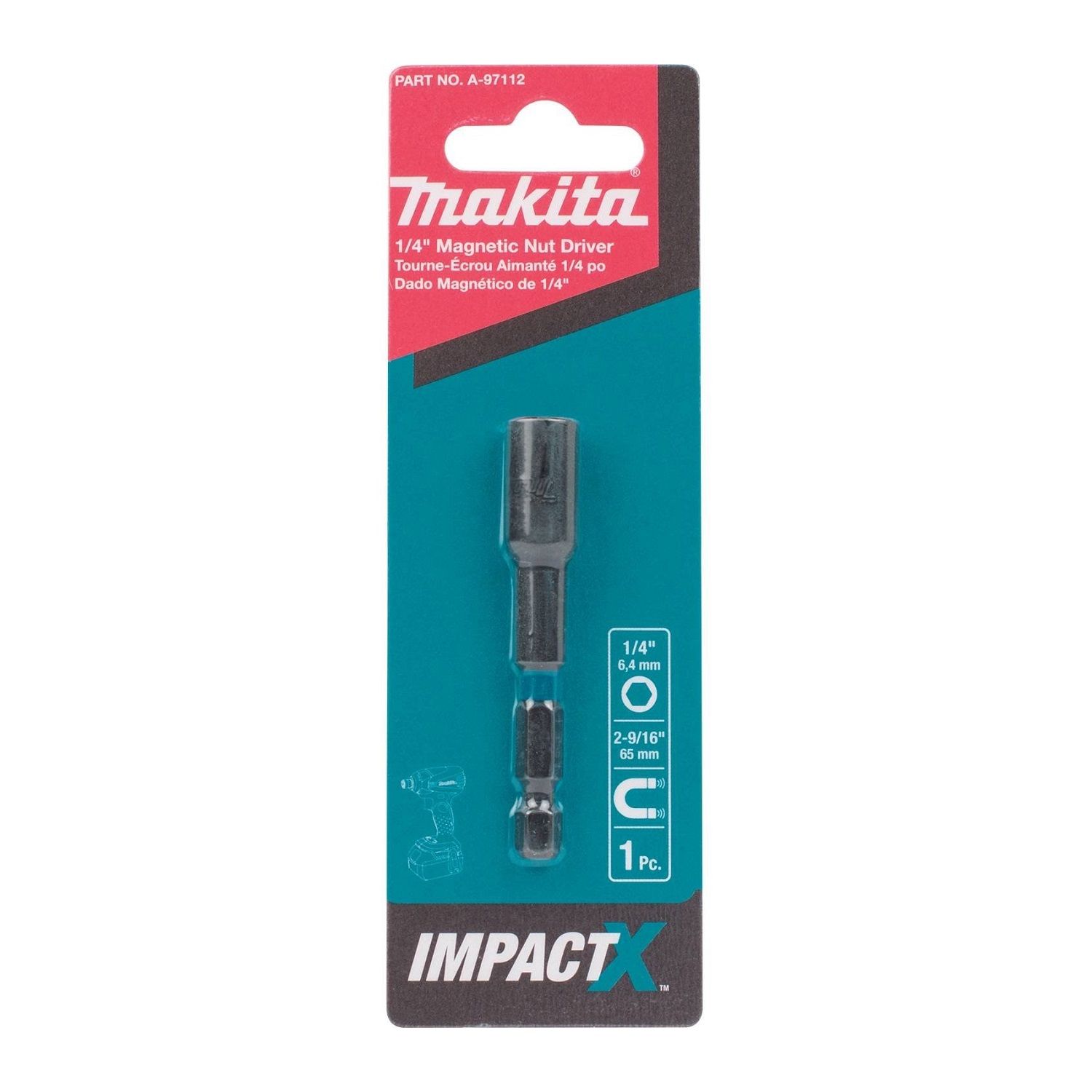 Makita Magnetic Nutsetter 1/4 in. (A-97112)