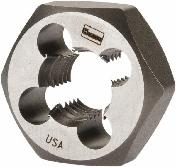 Hanson Metric Hex Die 1in 12mm - 1.25mm (23786)