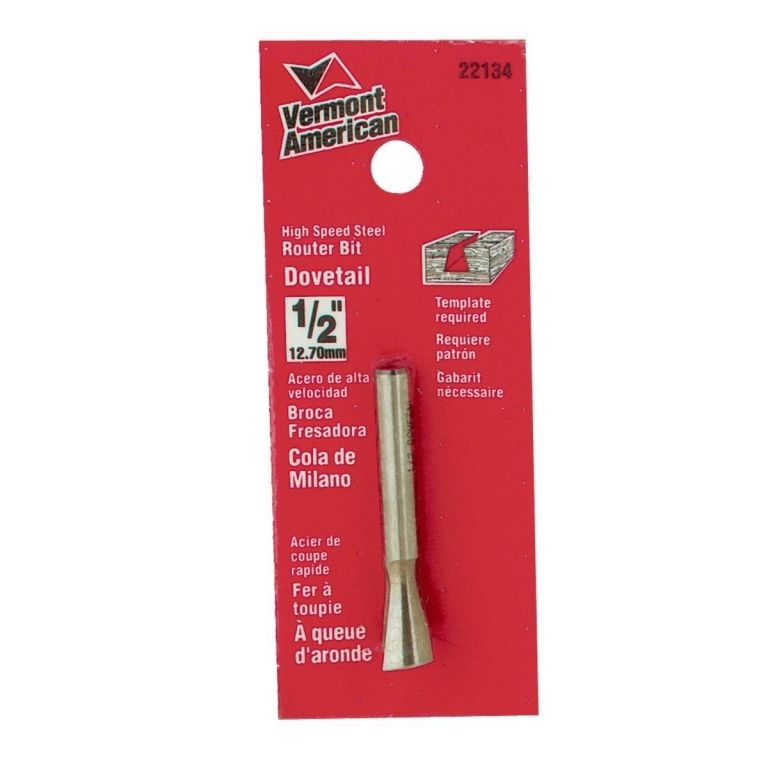Dovetail Router Bit HSS 1/2in (22134)