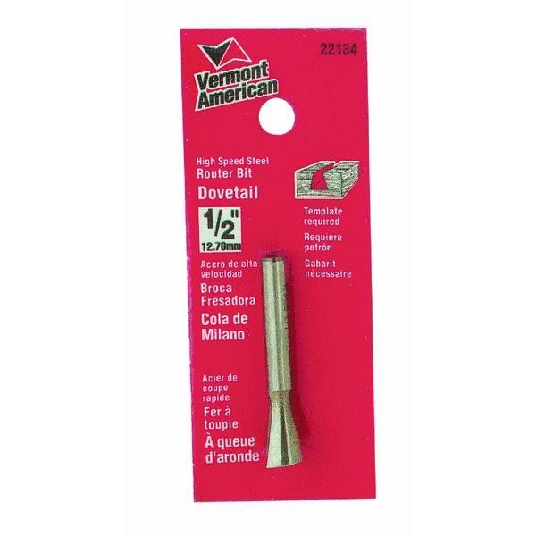 Dovetail Carbide Tip Router Bit 1/2in (25510)