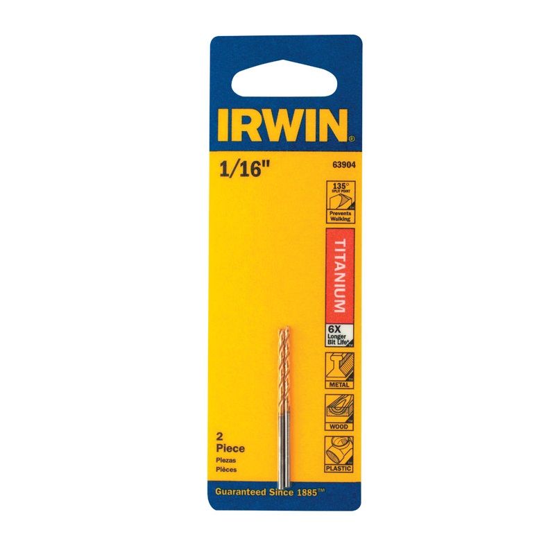 Titanium Drill Bit Set 1/16in 2pc (2362101)