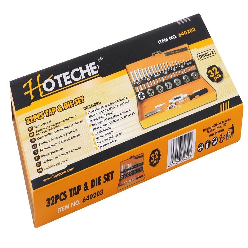Hoteche Tap And Die Set 32pc (640203)