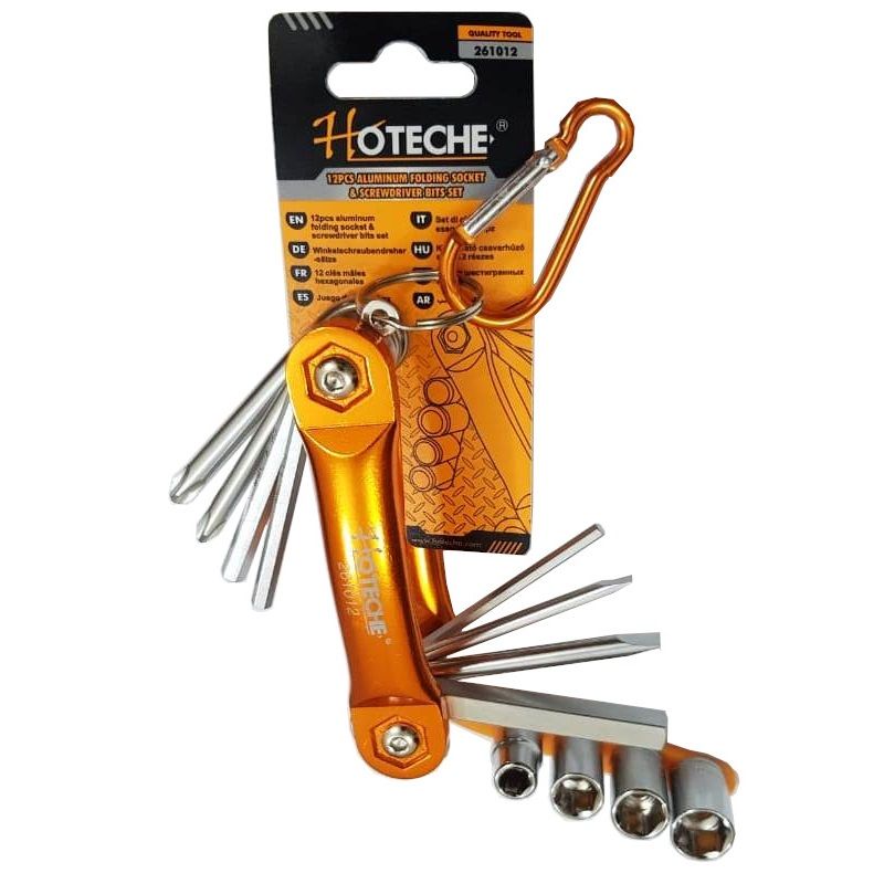 Hoteche Folding Socket and Bit Set 12pc (261012)