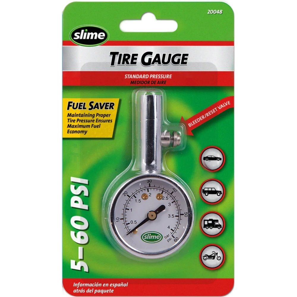 Slime Professional Tire Gauge 60psi (8504490) (20048)