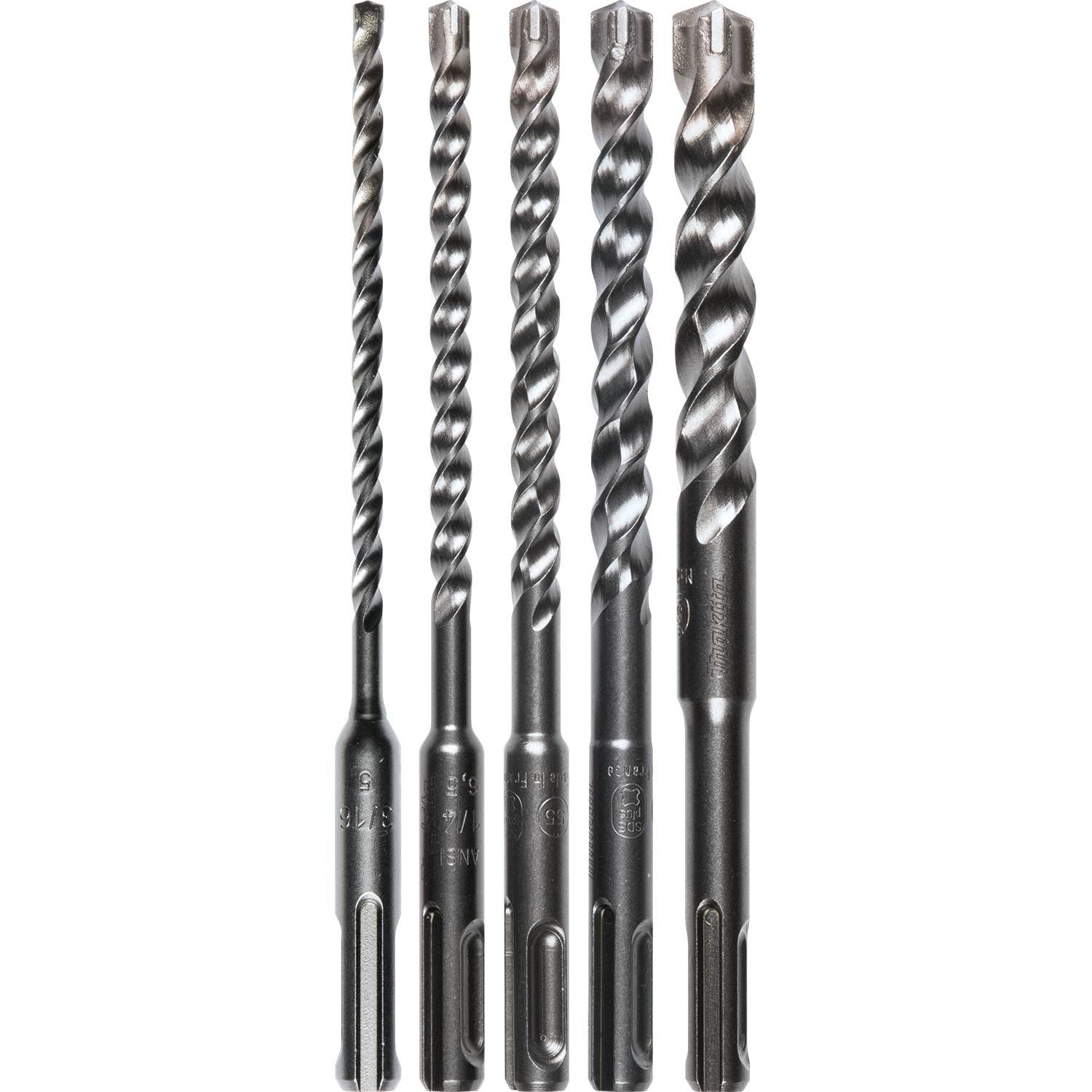 Makita SDS Plus Drill Bit Set 3 Cutter 5 pc (B-61298)