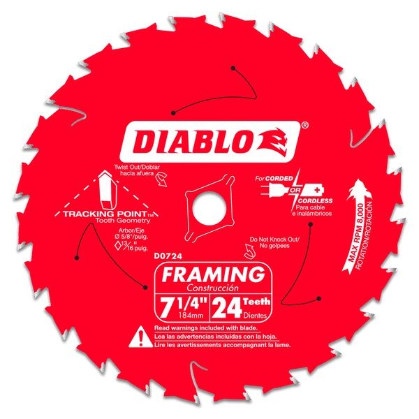Circular Saw Blade 7-1/4in 24T (2052587)