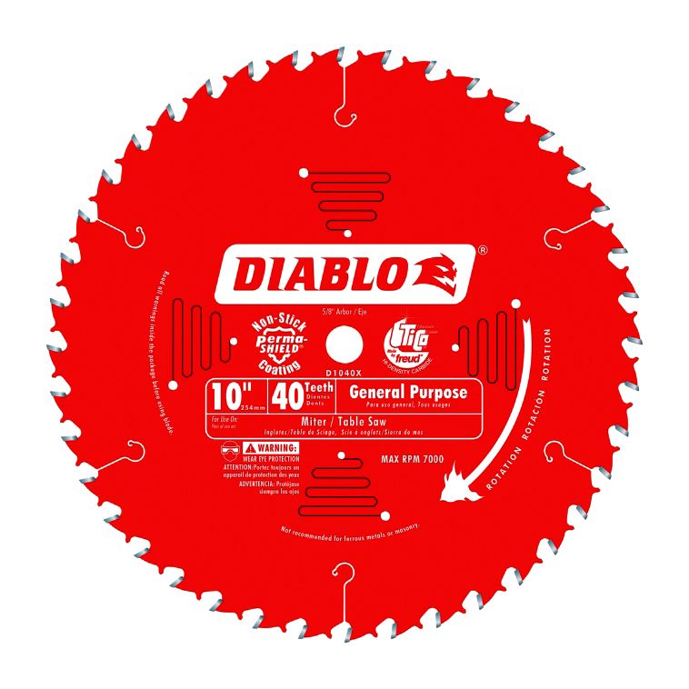 Circular Saw Blade Diablo 40T 10in (2131472)