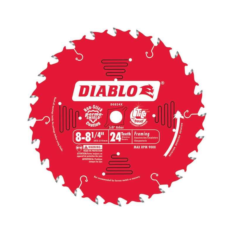 Blade Circular Saw Diablo 24T 8-1/4in (2368165)