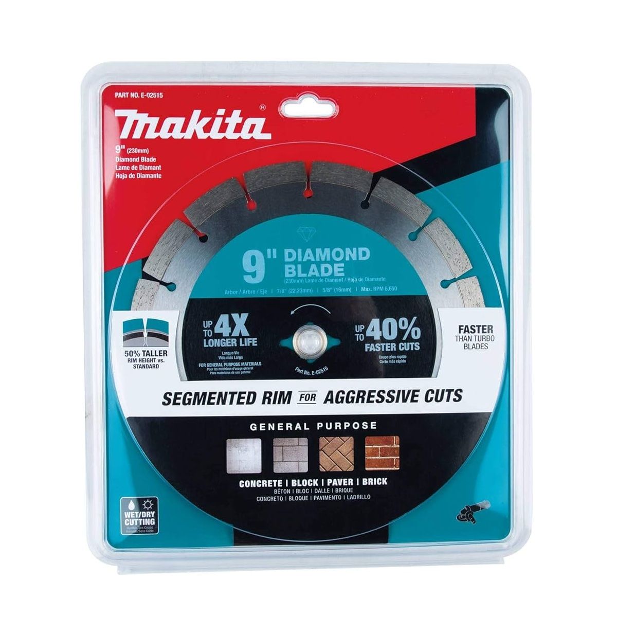 Makita Diamond Blade Segmented General Purpose 9 in. (E-02515)