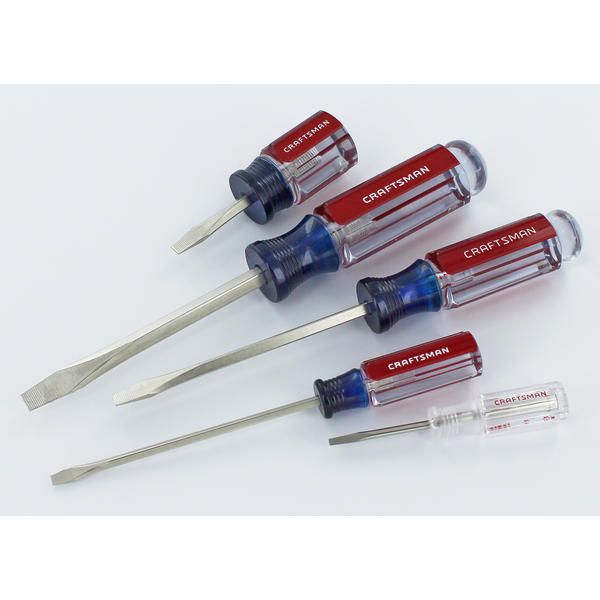 Craftsman Slotted Screwdriver Set 5pc (47137)