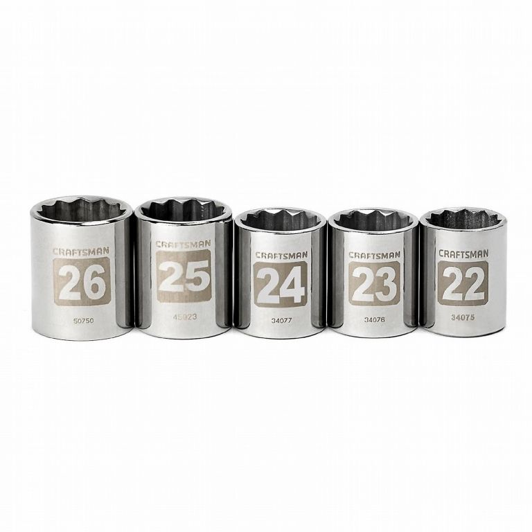 Craftsman Socket Set 1/2Drive Metric 5pc