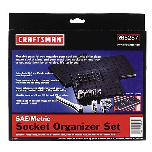 Craftsman Socket Organizer Set Metric/SAE (65287)