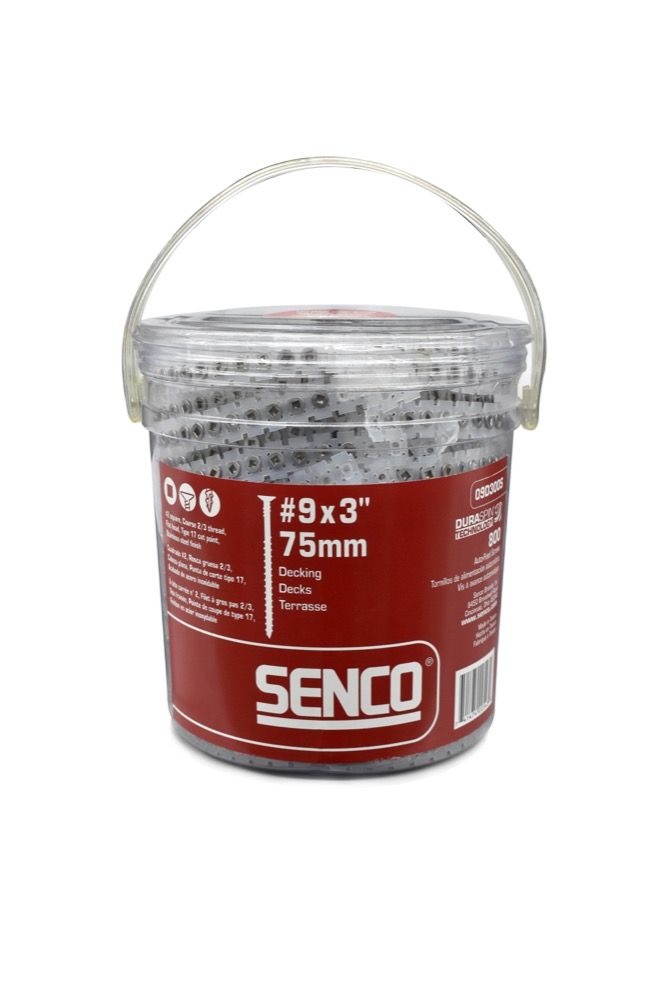 Deck Screw 9 x 3in Stainless Steel Senco No.2 SQ (800pc)