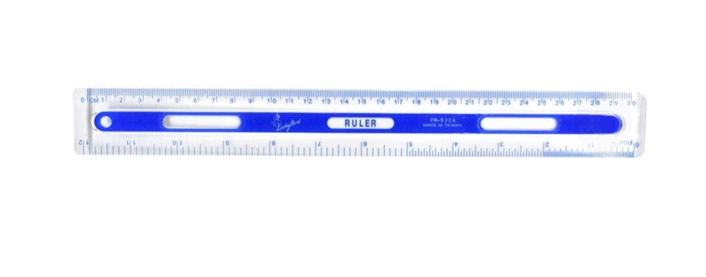 Ruler Plastic Clear 12in