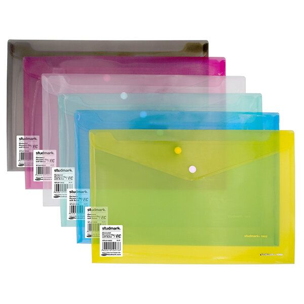 Studmark Foolscap PolyFile with clasp (ST-01902)