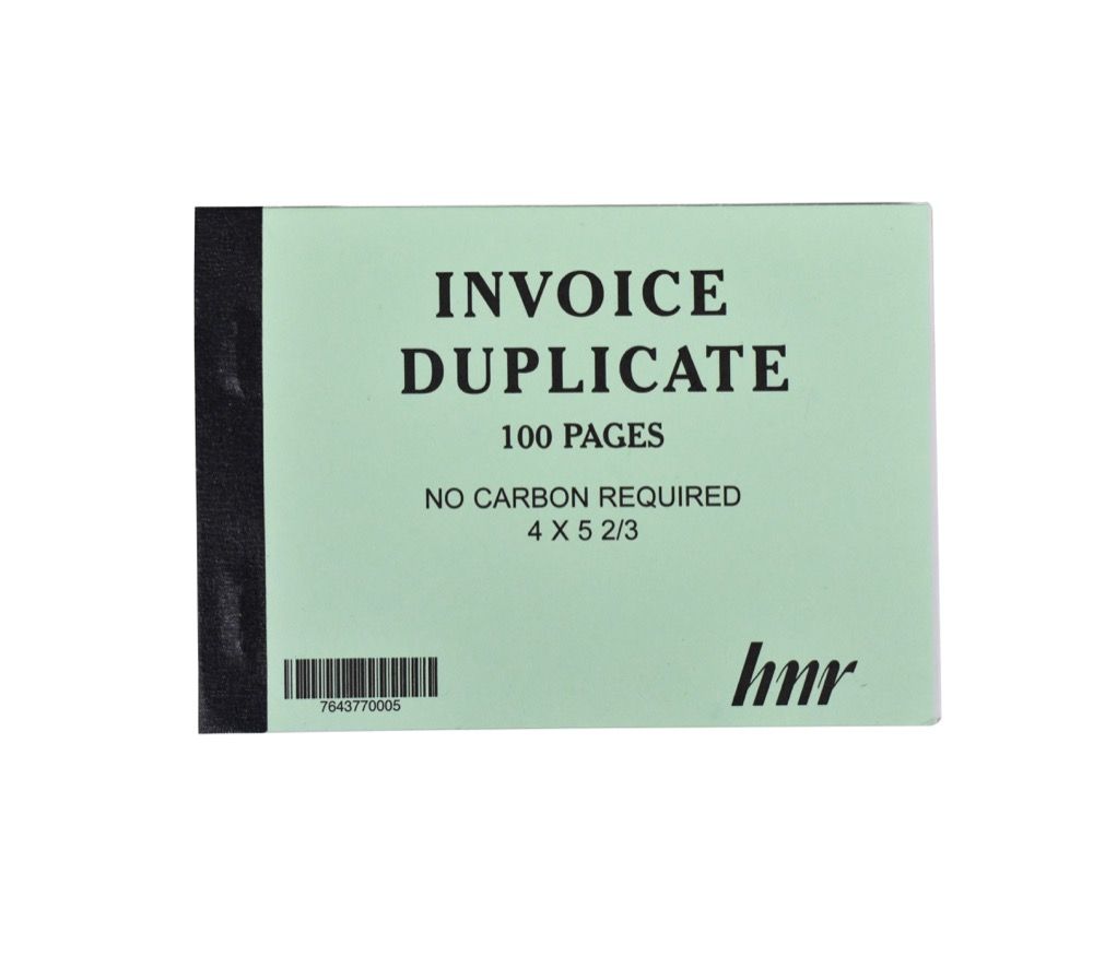 Invoice Book Duplicate 100page 4in x 5in