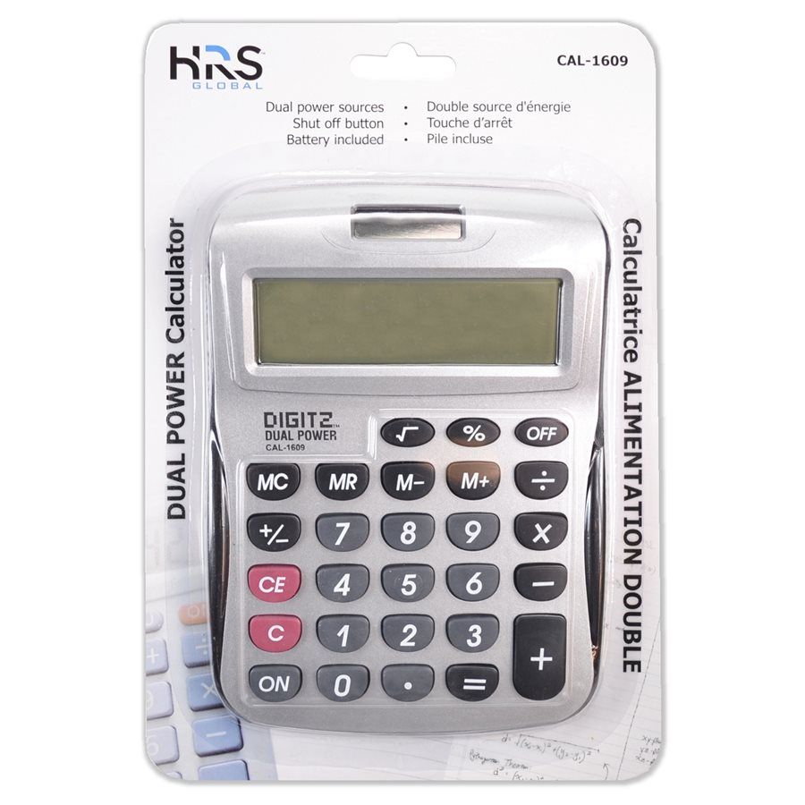 HRS Global Desktop Dual Power Calculator (CAL-1609)