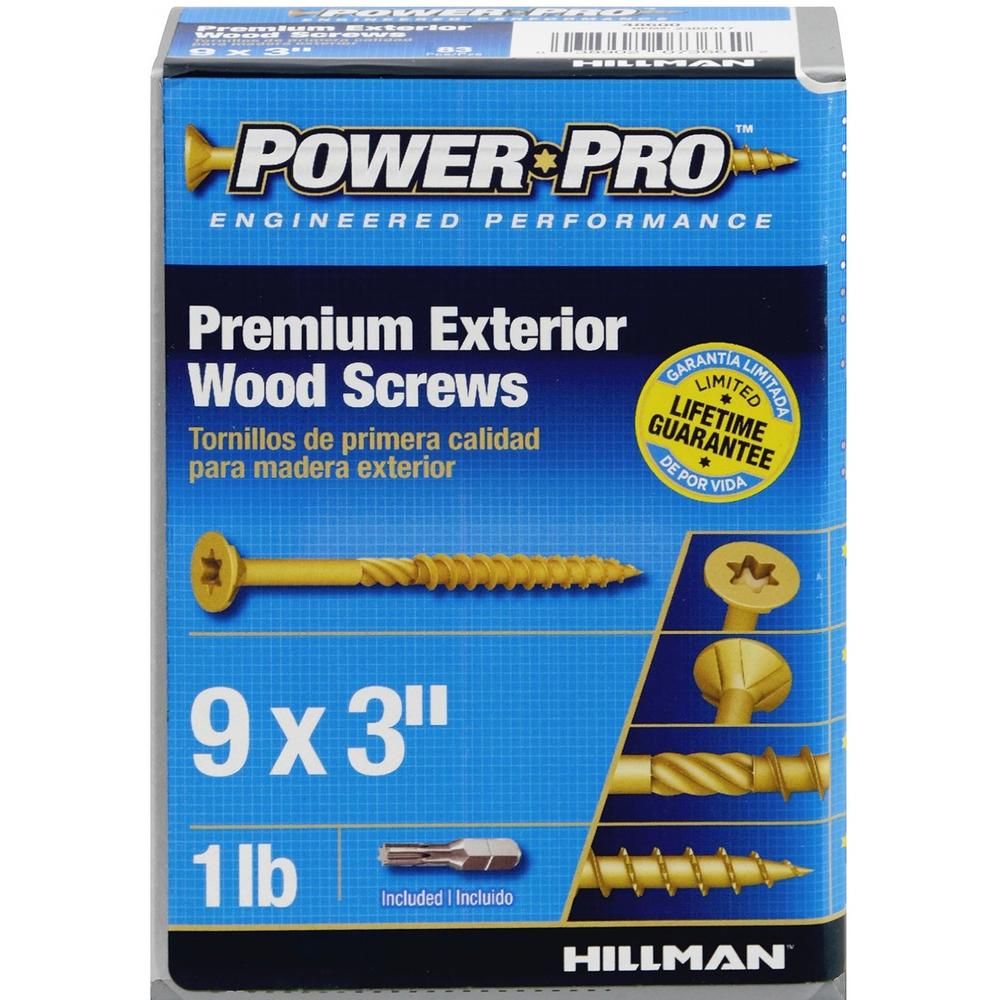 Exterior Wood Screw  9 x 3 in. (74 PCS) (48600)