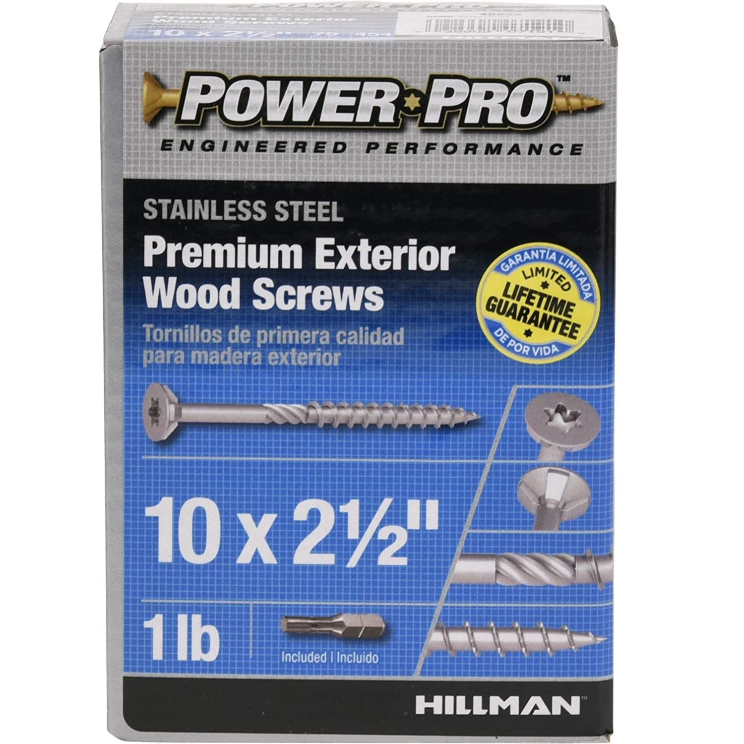 Exterior Wood Screw Stainless Steel 10 x 2-1/2 in. (79pcs) (48622)