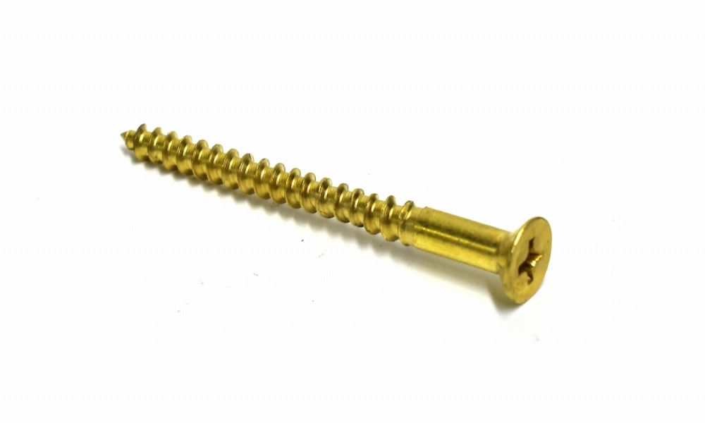 Screw Brass 10 x 1-1/2in