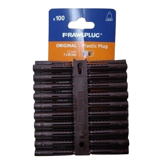 Plug Plastic Brown x100