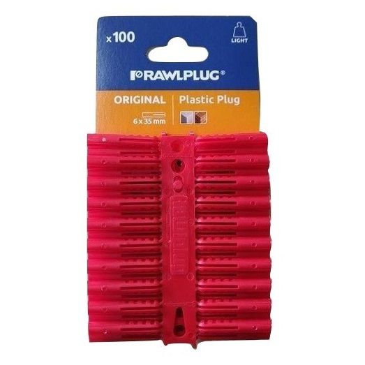 Plug Plastic Red x100