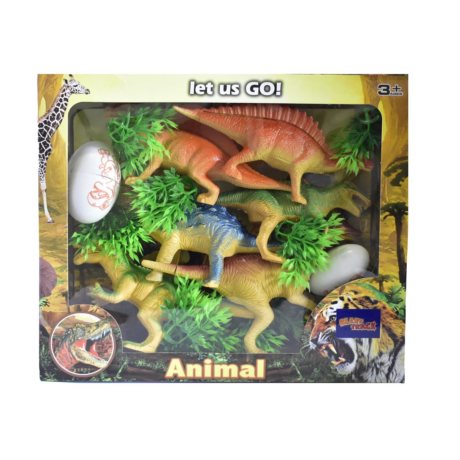 Blast Track Dinosaur Play Set 8 Pcs