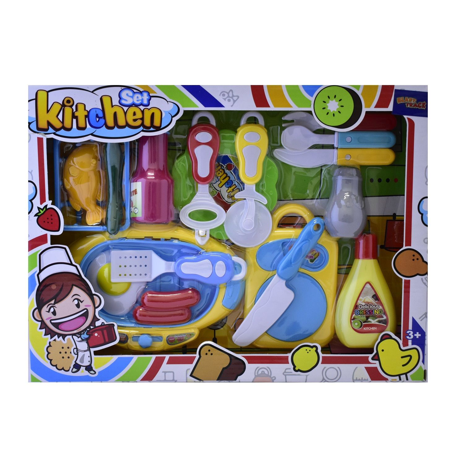 Blast Track Kitchen Play Set 18 Pcs