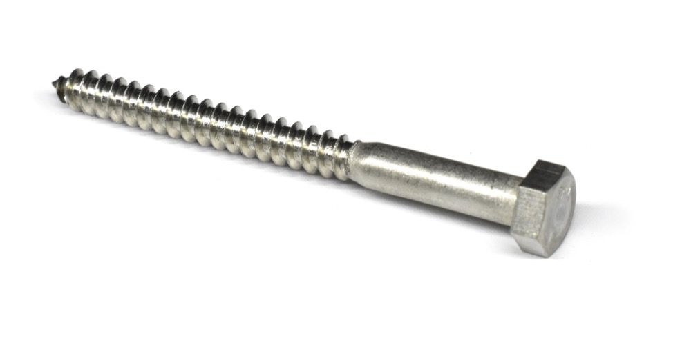 Screw Lag Hex Stainless Steel 1/4 x 2-1/2in