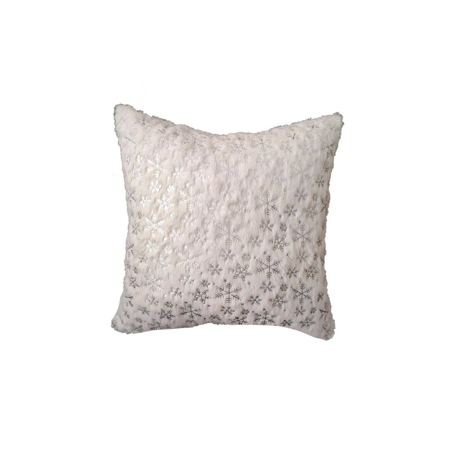 Throw Cushion Snowflake On White Full Surface 17.5in (170-2400078)