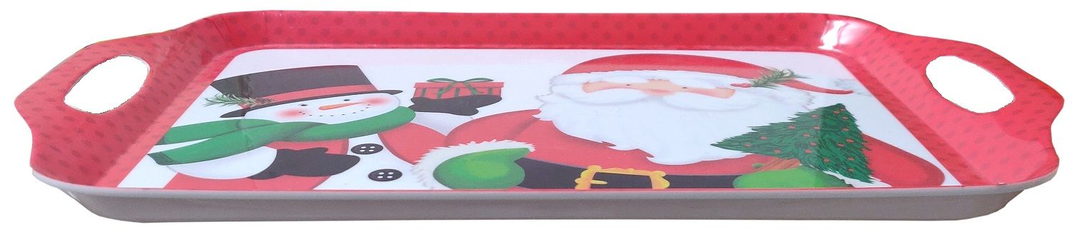 Snowman & Santa Melamine Tray (180-7800044)