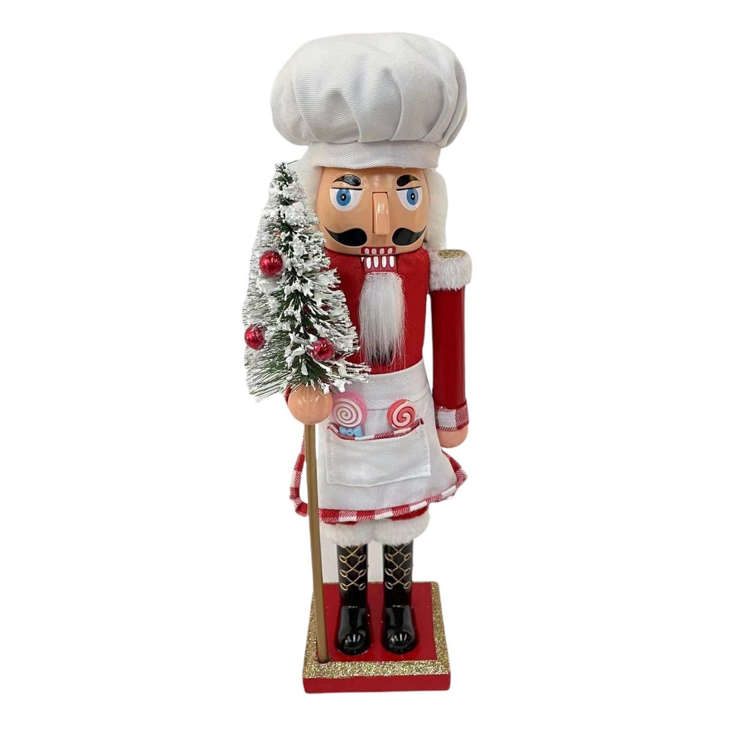 Nutcracker Waist Apron Holds Christmas Tree (160-0300091)
