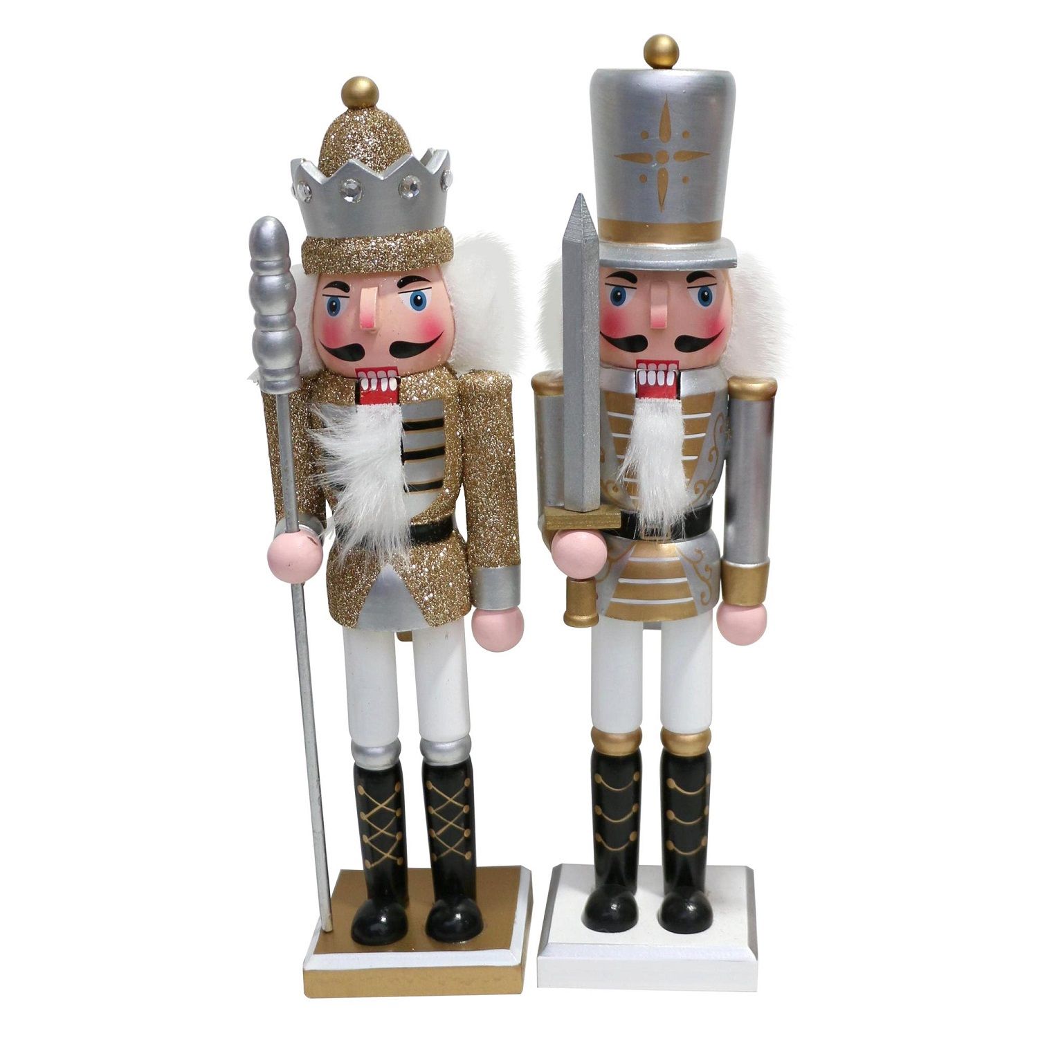 Nutcracker Holds Sword Jacket Silver & Gold (200-4100200)