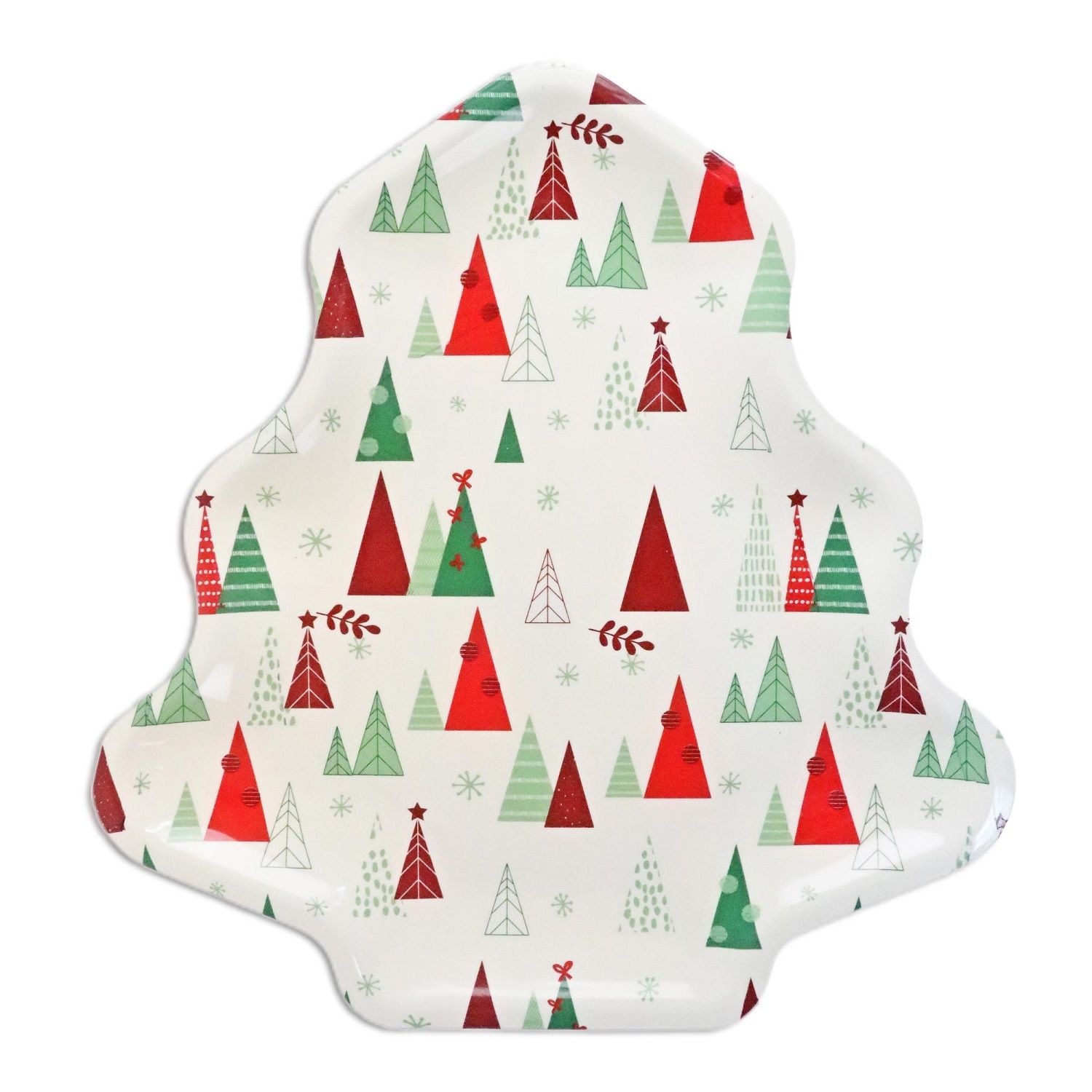 Christmas Tree Plastic Plate (201-0300592)