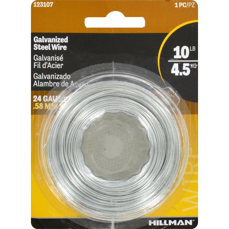 Hillman Galvanized Utility Wire 24ga. 250ft 10lbs
