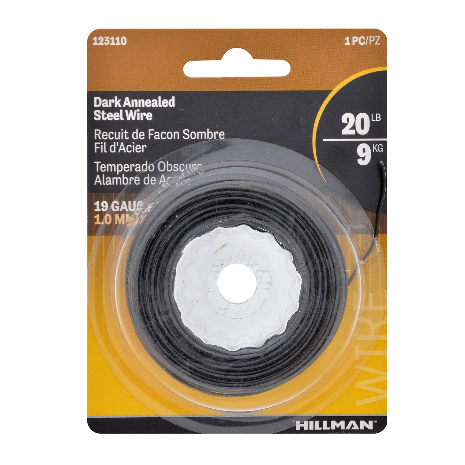 Hillman Dark Annealed Utility Steel Wire 19G 50 ft (123110) (50601)