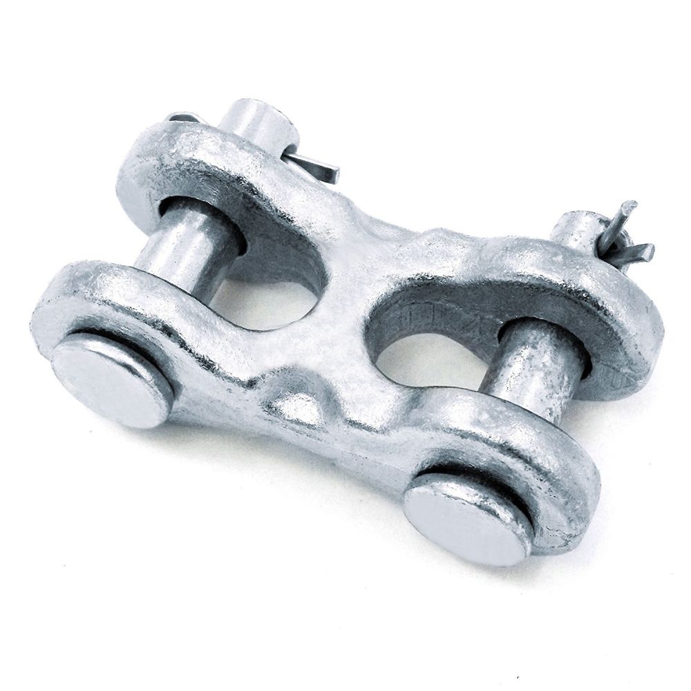 Clevis Link Double 3/8in - 3/8 CHN