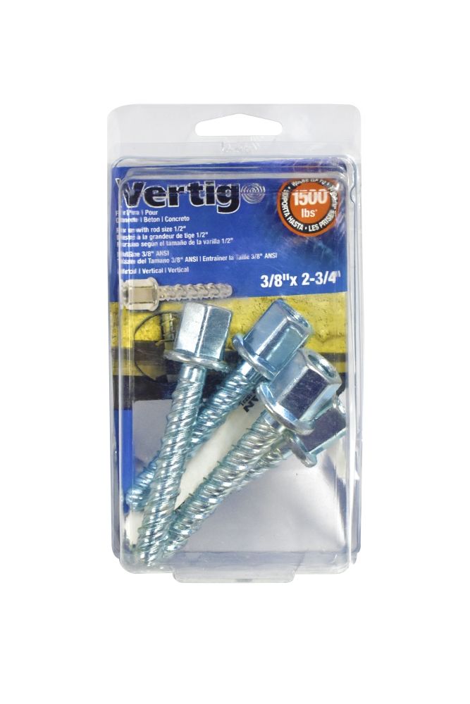 Vertigo Vertical 1/2in Concrete 3/8in x 2-3/4in