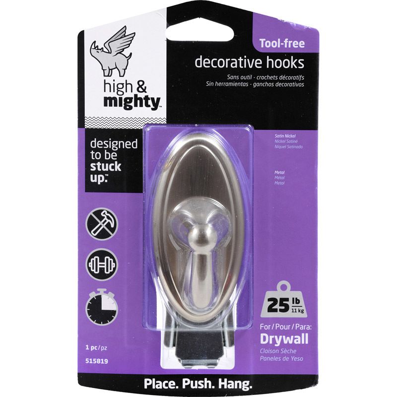 Hook Metal Satin Nickel 25Lb (515819)