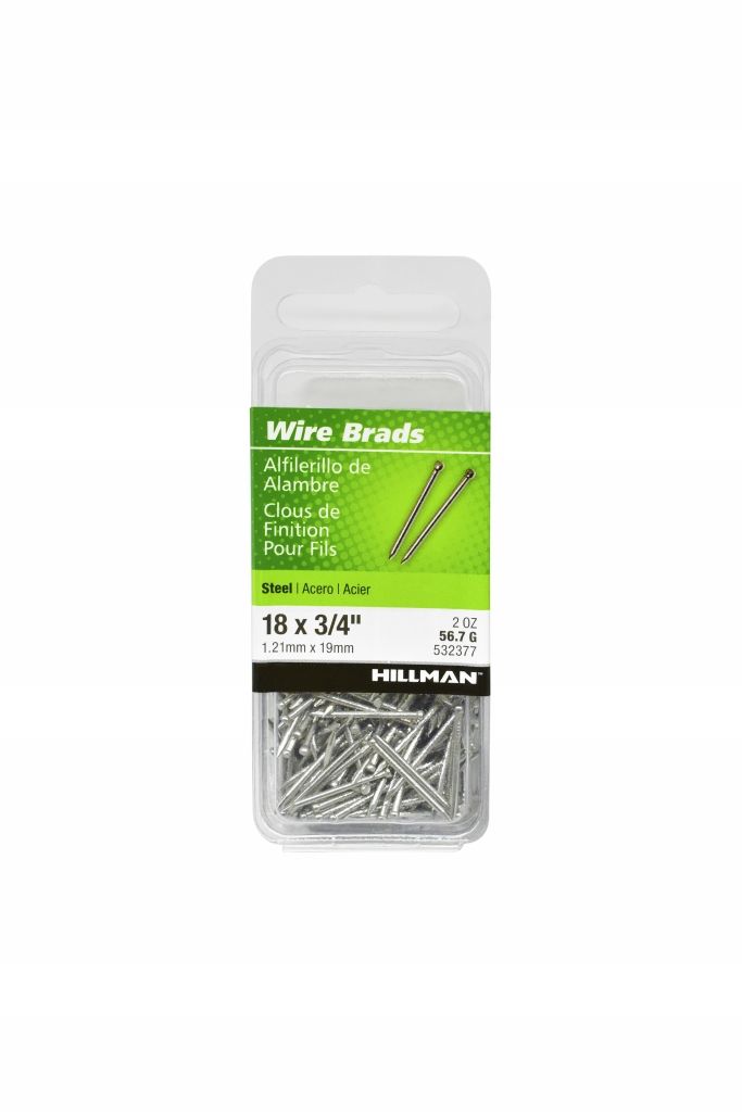 Brads Wire Steel 18 x 3/4in