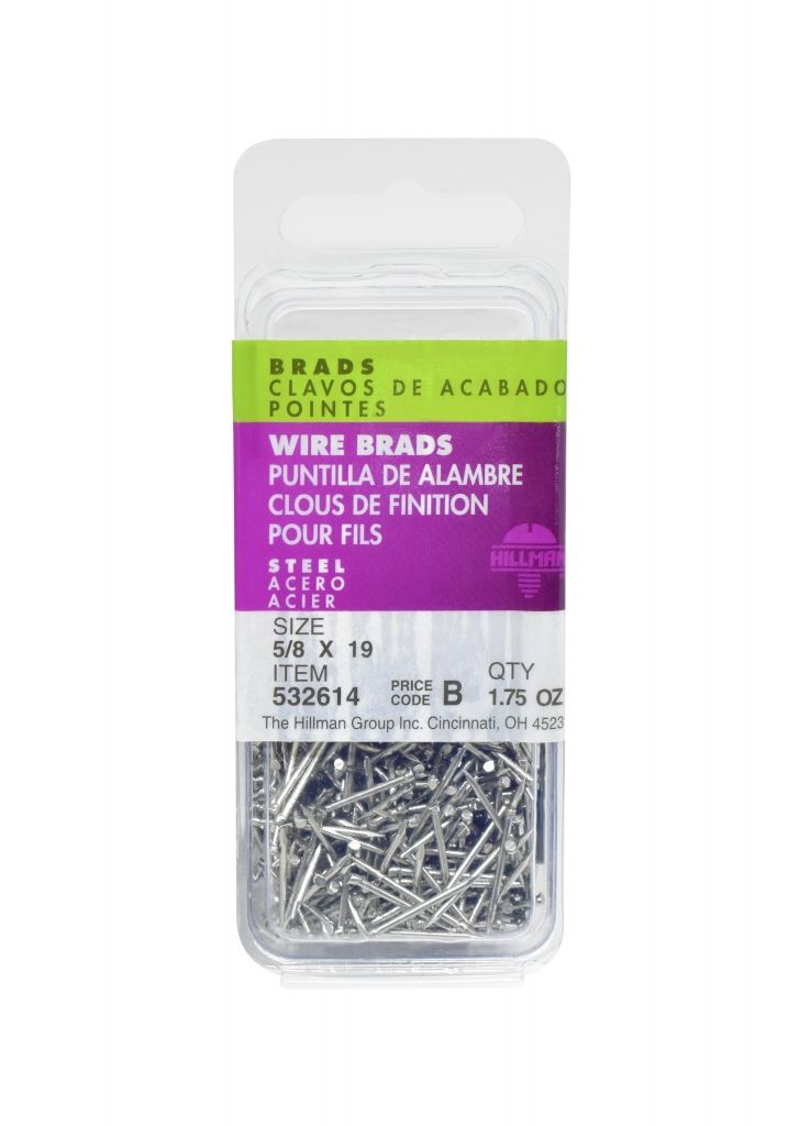 Brads Wire Steel 19 x 5/8in